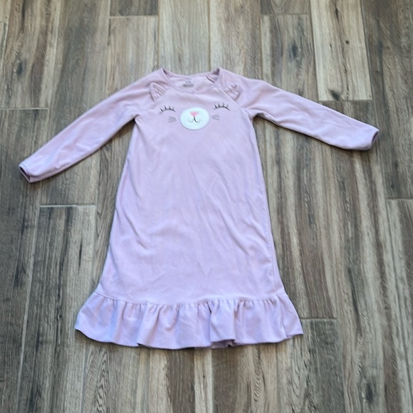 Carter’s Fleece Critter Nightgown Size 6-7 - Picture 1 of 5